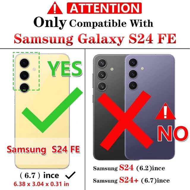Alt view image 2 of 7 - for Samsung Galaxy S24 FE Case: with Screen Protector - Military Grade Protective Cases with Finger Ring Holder Kickstand for Samsung S24 FE(Blue)