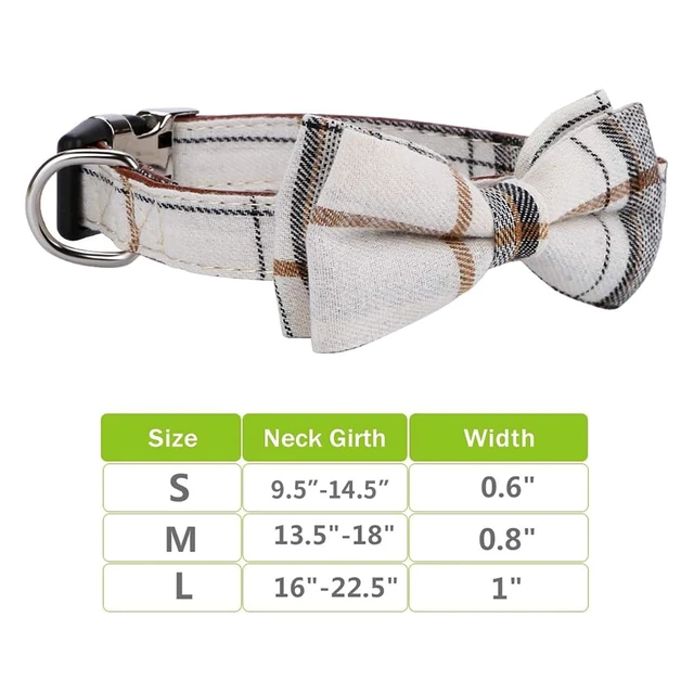 Alt view image 5 of 6 - Soft &Comfy Bowtie Dog Collar,Detachable and Adjustable Bow Tie Collar,for Small Medium Large Pet (S, Beige)
