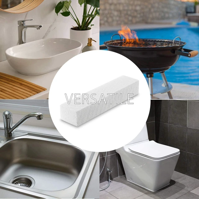 Alt view image 4 of 7 - 8 Pack Pumice Stone for Toilet Bowl Cleaning, Scouring Stick Remove Hard Water Rings, Calcium Buildup and Rust, Pumice Cleaning Bar for Tile Bath-tub