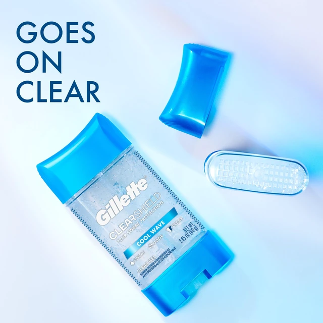 Alt view image 2 of 7 - Antiperspirant and Deodorant for Men, Clear Gel, Cool Wave Scent, 2.85 oz (Pack of 2)