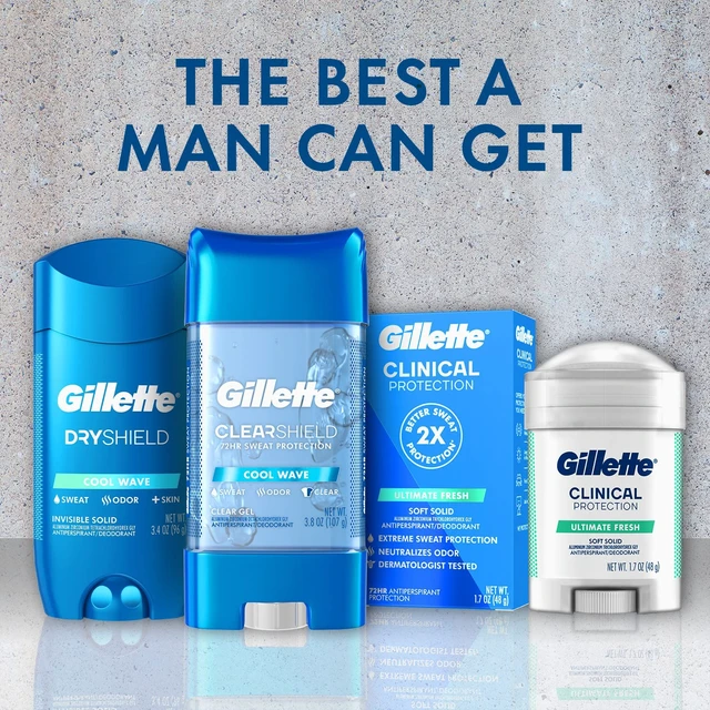 Alt view image 6 of 7 - Antiperspirant and Deodorant for Men, Clear Gel, Cool Wave Scent, 2.85 oz (Pack of 2)
