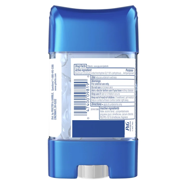 Alt view image 7 of 7 - Antiperspirant and Deodorant for Men, Clear Gel, Cool Wave Scent, 2.85 oz (Pack of 2)