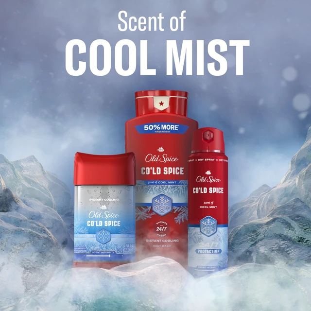 Alt view image 5 of 7 - Antiperspirant Deodorant for Men, Cold Spice Scent, 3.8 oz | Cool Mint Notes | 24/7 Sweat & Odor Protection | 24/7 Long-Lasting Freshness | Clear Gel Application | Red Collection