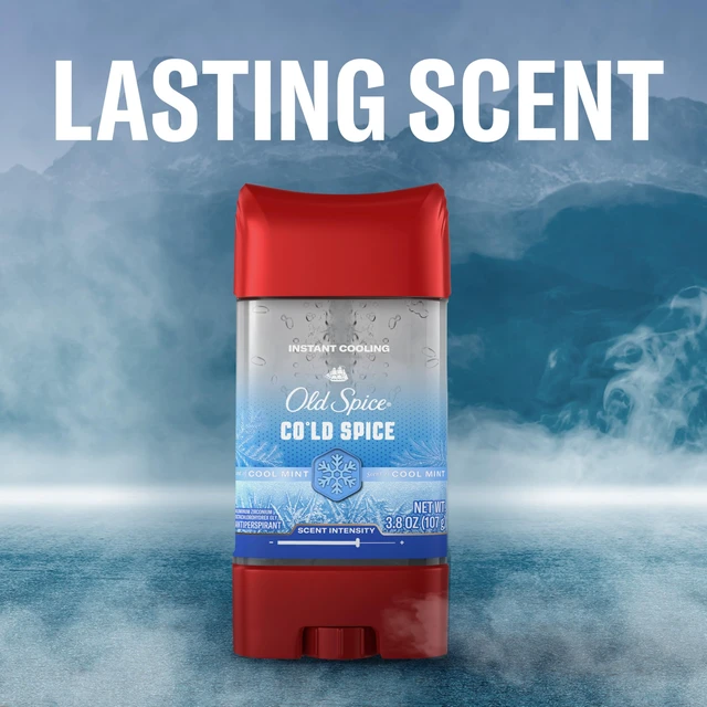 Alt view image 7 of 7 - Antiperspirant Deodorant for Men, Cold Spice Scent, 3.8 oz | Cool Mint Notes | 24/7 Sweat & Odor Protection | 24/7 Long-Lasting Freshness | Clear Gel Application | Red Collection