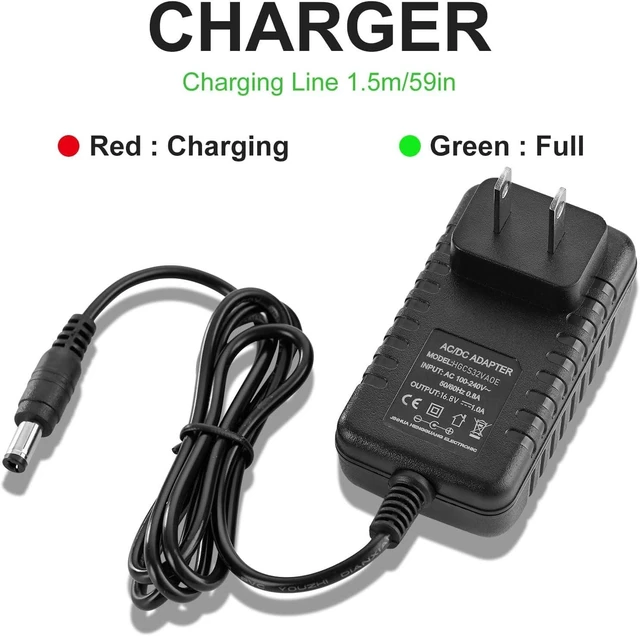 Alt view image 5 of 7 - 16.8V Massage Gun Charger Power 16.8V 0.8A 1A AC DC Power Supply for Massage Gun Power Supply Cord Cable