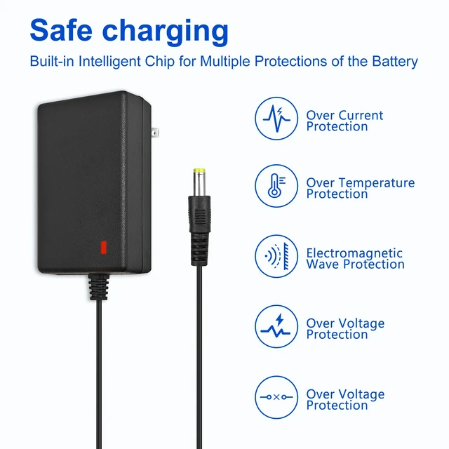 Alt view image 7 of 7 - 15V Charger for Theragun Mini, Theragun Prime, Fusion Massage Gun Therabody Percussion Massager Travel Adapter, Power Cord Small Massager Charging Cable Professional Massage Gun Accessory