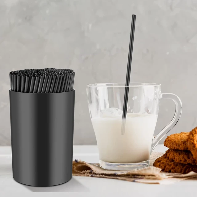 Alt view image 7 of 7 - 200 Pcs Black Coffee Stirrer and Holder Set Coffee Stir Sticks Coffee Stirrers Plastic Coffee Stir Stick Holder Black for Mixing Coffee Milk Cocktail Drinks Coffee Home Kitchen Party Supplies