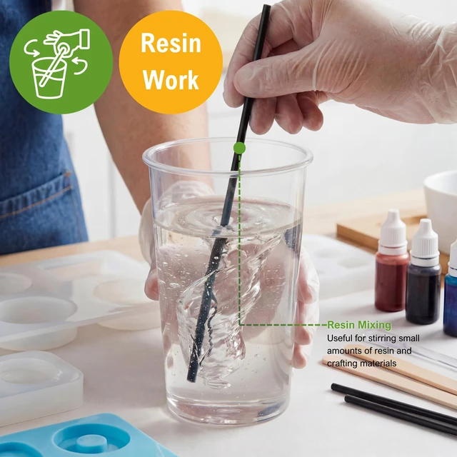 Alt view image 5 of 7 - Disposable Plastic Cocktail Stir Sticks 7 in,Coffee Stirrers,Black
