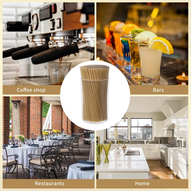 Alt view image 4 of 7 - 500 Pcs Gold Coffee Stirrers Holder Set Metallic Gold Coffee Stir Sticks Acrylic Stir Stick Holder Cocktail Straws Bar Straws Drink Stirrers for Coffee Bar Decor Juice Party Halloween Supplies