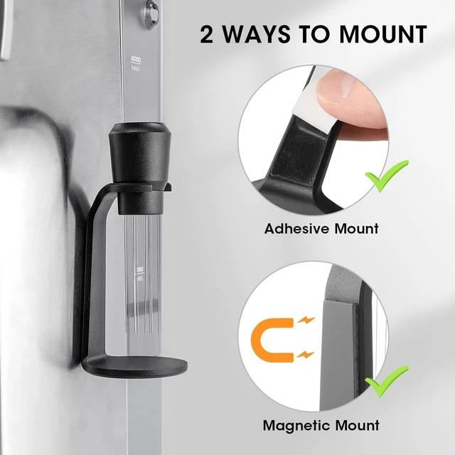 Alt view image 2 of 7 - WDT Tool Espresso, Magnetic Coffee Distribution Tool Compatible with Ninja Luxe Cafe, 10 Needle Coffee Stirrer for Breville Barista Espresso Accessories (Magnetic & Adhesive Mount)