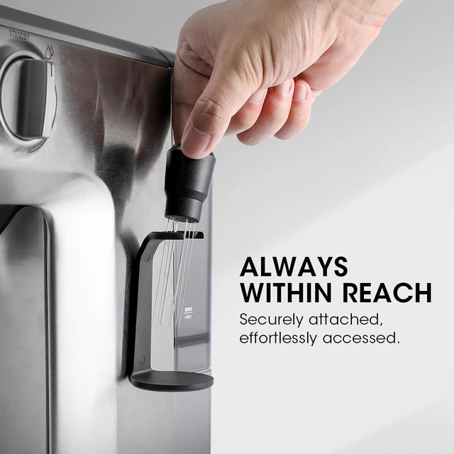Alt view image 5 of 7 - WDT Tool Espresso, Magnetic Coffee Distribution Tool Compatible with Ninja Luxe Cafe, 10 Needle Coffee Stirrer for Breville Barista Espresso Accessories (Magnetic & Adhesive Mount)