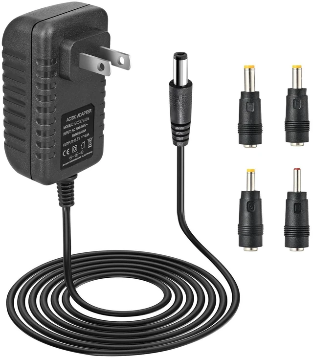 Main image of AC/DC 16.8V Massage Gun Charger Compatible with LifePro Sonic, Sonic Mini,Fusion X, Sonic Pro, Youdgee H1 Mini, Mebak 3, Cryotex, jetbu,16.8V 1A Charger Massage Gun Power Supply Cord Cable 1.5m/5F