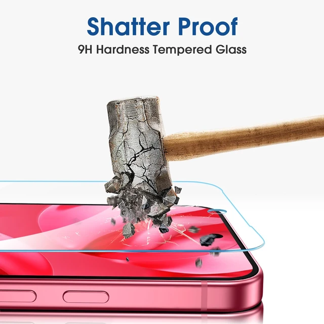 Alt view image 4 of 7 - OneTouch for Google Pixel 9a Screen Protector 6.3'' Tempered Glass | 30s Auto-Alignment, Bubble Free, Scratch & Drop Protection, HD Clear, 2 Pack (Pixel 9a-6.3")