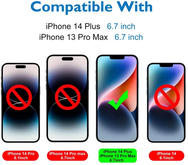 Alt view image 2 of 7 - Matte Glass Screen Protector for iPhone 14 Plus/iPhone 13 Pro Max 6.7-inch Anti-Glare & Anti-Fingerprint Tempered Glass Clear Film Case Friendly Easy Install Bubble Free Smooth as Silk