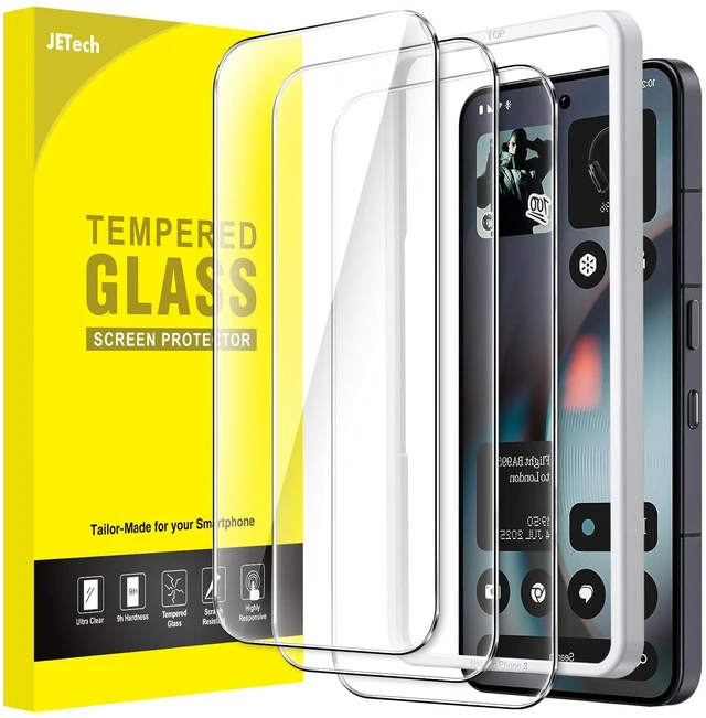 Main image of Screen Protector for Nothing Phone 3, 3-Pack | 9H Tempered Glass, HD Clear, Anti-Scratch Protection, Easy Installation Tool
