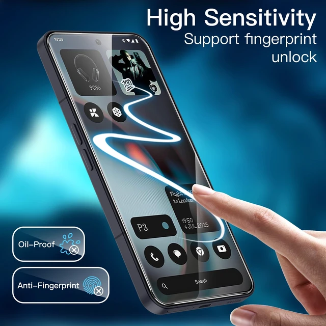 Alt view image 6 of 7 - Screen Protector for Nothing Phone 3, 3-Pack | 9H Tempered Glass, HD Clear, Anti-Scratch Protection, Easy Installation Tool