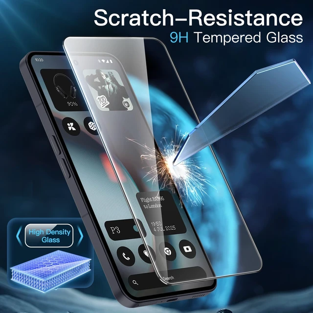 Alt view image 5 of 7 - Screen Protector for Nothing Phone 3, 3-Pack | 9H Tempered Glass, HD Clear, Anti-Scratch Protection, Easy Installation Tool