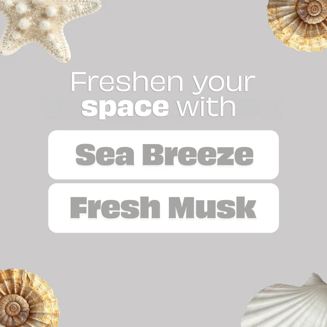 Alt view image 2 of 7 - Small Room Freshener Starter Kits, Sea Waves, 4 Devices + 4 Refills, 1.0 fl oz