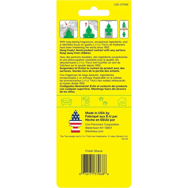 Alt view image 3 of 7 - Car Air Freshener 6-Pack (Fresh Shave)
