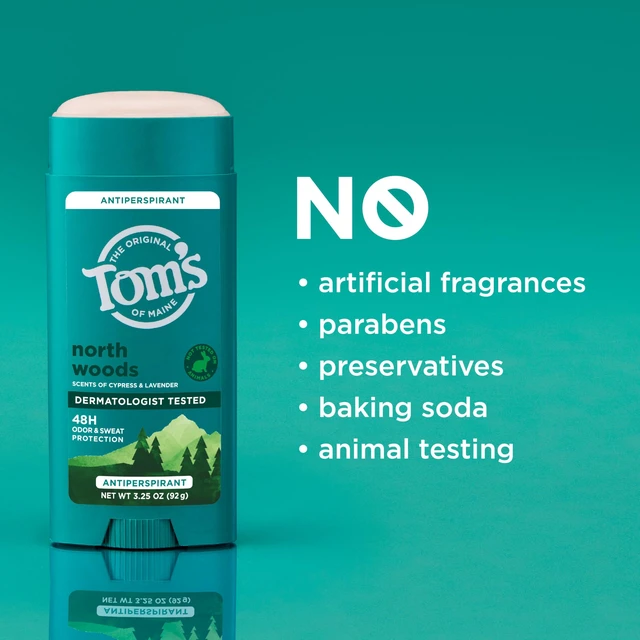 Alt view image 6 of 7 - North Woods Antiperspirant, 3.25 oz (2 Pack) | No Artificial Fragrances, Dyes, or Preservatives, Baking Soda Free, 48-Hour Odor Protection