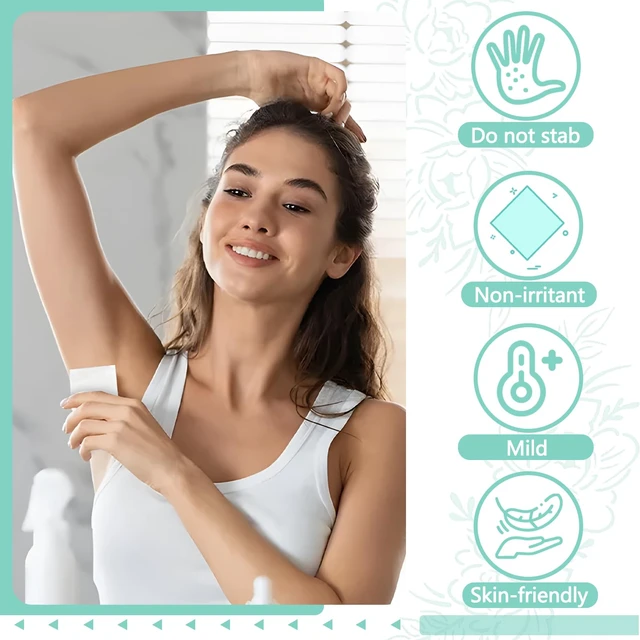 Alt view image 7 of 7 - Body Wipes 50 pieces of Antiperspirant deodorant Wipes And Travel Deodorant Individually Wrap Hypoallergenic Mini Deodorant Underarm Sweating And Travel To Clean Skin For Female Male Teenagers
