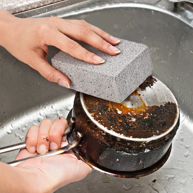 Alt view image 6 of 7 - Grill Stone Cleaning Brick - Griddle Grills Cleaning Kit Block Pumice Stone for Removing Stains BBQ Grease, 3 Count