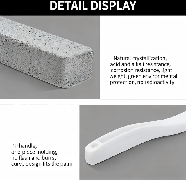 Alt view image 3 of 7 - 6 Pack Pumice Stone for Cleaning with Handle,Scouring Stick