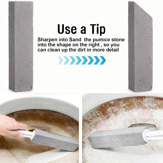 Alt view image 4 of 7 - 6 Pack Pumice Stone for Cleaning with Handle,Scouring Stick