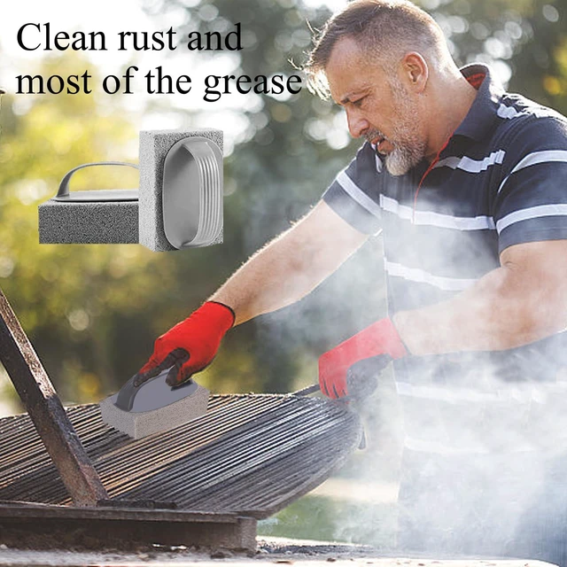Alt view image 6 of 6 - Hand-Held Pools Pumice Stone, 2 PCS Pumice Stone for Cleaning, Pool Cleaning Block with Handle, Pool Pumice Stone for Swimming Pools Spa Cleaning Tiles