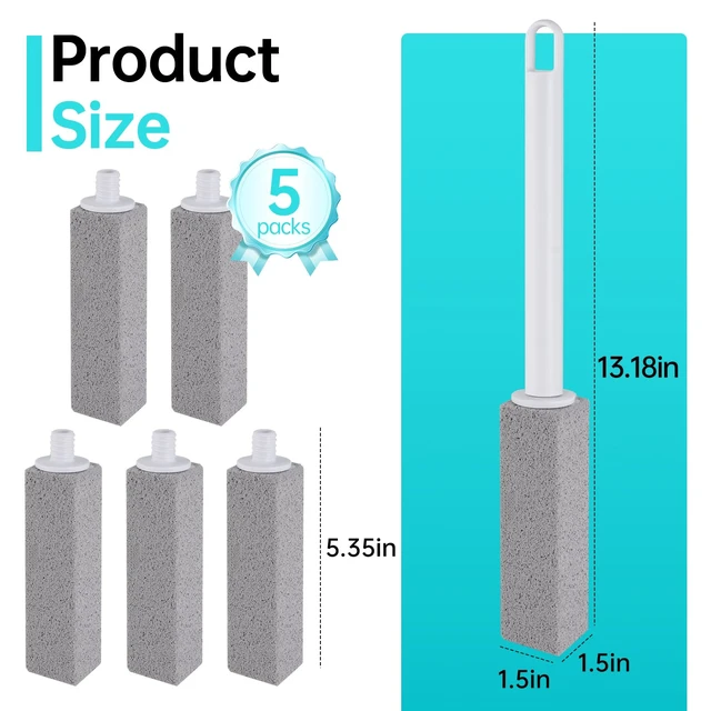 Alt view image 6 of 7 - Pumice Stone for Cleaning Stove, Pumice Stone for Cleaning with Handle 5PCS | Hard Water Stain Eraser, Hanging Hole, Durable, Powerful Cleaning, Fast and Easy to Clean, Easy to Use, Great for Home Use