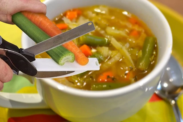Alt view image 2 of 7 - Vegetable Slicer Cutter - Produce Chopper Fruit Cutter - Smart Cutting Board And Knife Set Great Gift - Vegetable Chopper Veggie Cutter - Multiple Purpose Vegetable Slicer - Clever Smart Cutter