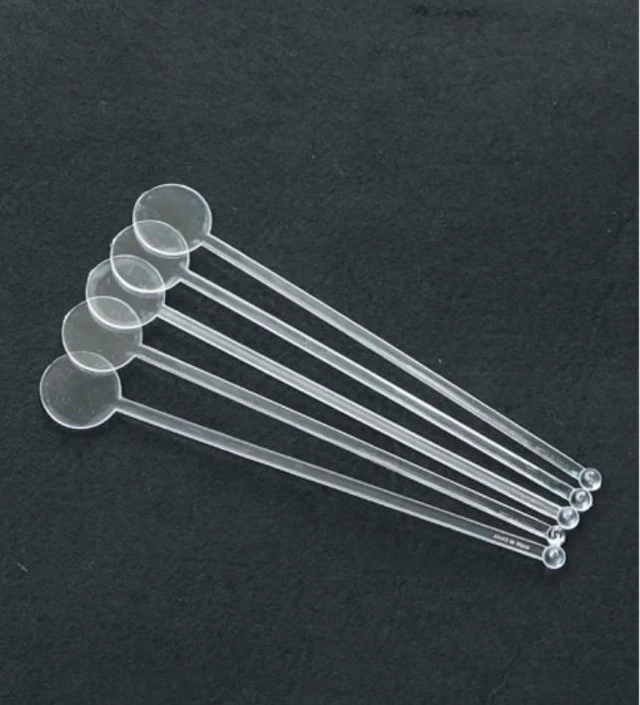Alt view image 2 of 5 - 100PCS 7 Inches Cocktail Swizzle Sticks, Disposible Plastic Drink Stirrers Plastic Coffee Whiskey Beverage Stirrers (Transparent)