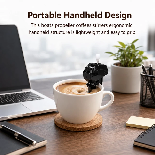 Alt view image 4 of 7 - Wind Up Outboard Motor Coffee Mixer,Novelty Boat Motor Coffee Stirrer,Marine Engine Coffees Mixer,Mini Drink Stirring Gadget for Home Office Coffee Time