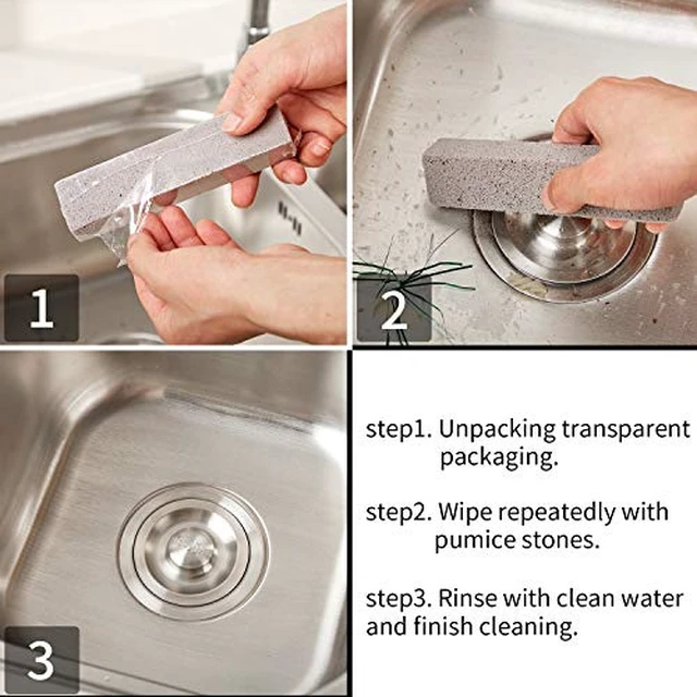 Alt view image 7 of 7 - 6 Pcs Pumice Stick for Cleaning, Pumice Stone Stove Oven Toilet | Scouring Stone Pad Removes Stain Grime Rust Without Scratches, For Kitchen Bathroom Pool House Cleaning Supplies