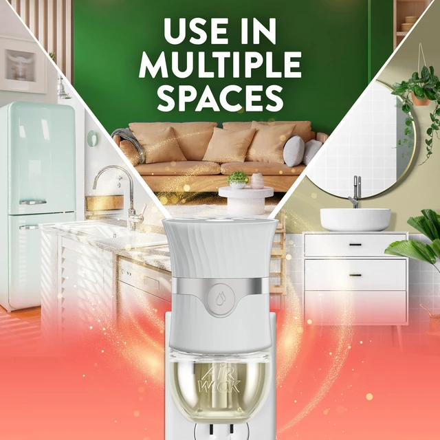 Alt view image 6 of 7 - Plug In Scented Oil Refills, Fresh Watermelon & Berries, 4ct | Air Wick watermelon air freshener scented oil refill, infused with essential oils, for a plug-in warmer in home living spaces