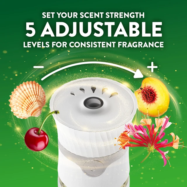 Alt view image 7 of 7 - Plug In Air Freshener Refills, Lush Honeysuckle & Sweet Peach, 4ct | Air Wick plug in air fresheners for home, Calming Sea Spray & Paradise Retreats, 4ct, infused with essential oils