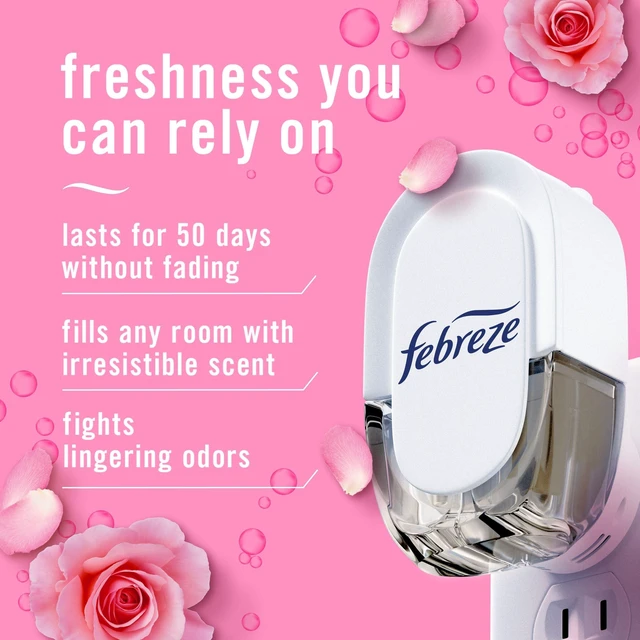 Alt view image 2 of 7 - Plug In Air Freshener, Odor-Fighting Scented Oil Refill, Air Fresheners for Home and Bathroom and Kitchen, Long Lasting for Strong Odors, Romance & Desire Scent, 0.87oz Refills, 2 Count