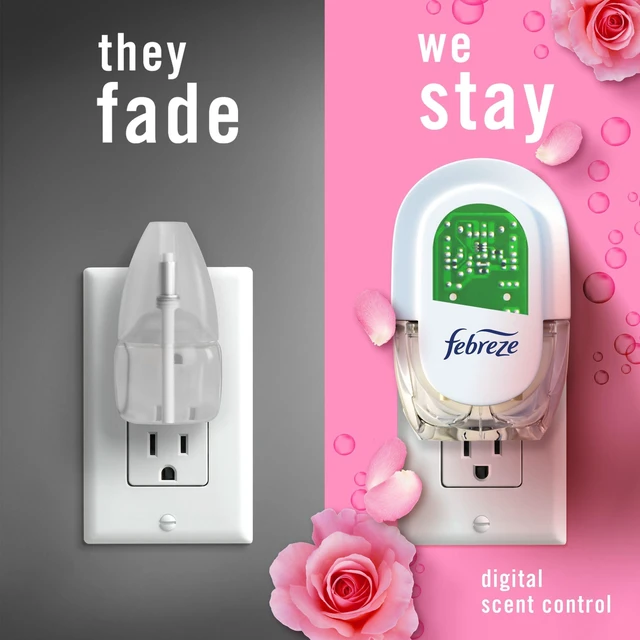 Alt view image 4 of 7 - Plug In Air Freshener, Odor-Fighting Scented Oil Refill, Air Fresheners for Home and Bathroom and Kitchen, Long Lasting for Strong Odors, Romance & Desire Scent, 0.87oz Refills, 2 Count