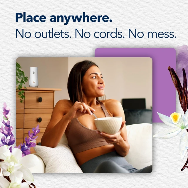 Alt view image 3 of 7 - Automatic Spray Refill, Air Freshener for Home and Bathroom, Lavender & Vanilla, 6.2 Oz, 2 Count