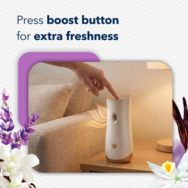 Alt view image 5 of 7 - Automatic Spray Refill, Air Freshener for Home and Bathroom, Lavender & Vanilla, 6.2 Oz, 2 Count