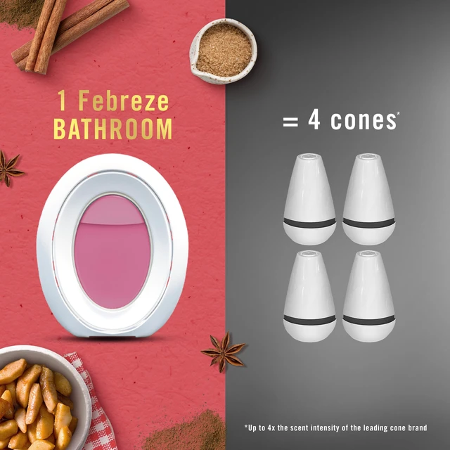 Alt view image 7 of 7 - Bathroom Air Freshener, Odor-Fighting, Plug In Alternative, Air Fresheners for Home and Bathroom and Kitchen, Closet Air Fresheners, Baked Cinnamon Apples & Cranberry Crumble Scent, 4 Count