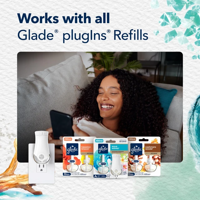 Alt view image 7 of 7 - PlugIns Air Freshener Refills, Sky & Sea Salt, 5 Count | 0.67 fl oz Each, Includes 5 Refills, Scented and Essential Oils for Home and Bathroom Use, Fits Glade PlugIn Warmer