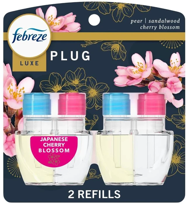 Main image of Plug In Air Freshener, Odor-Fighting Scented Oil Refill, Japanese Cherry Blossom, 2 Refill