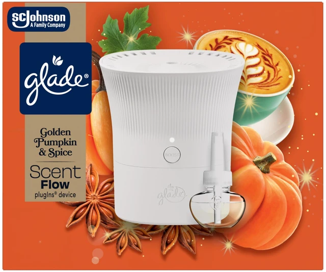 Main image of ® Scent Flow PlugIns® Air Freshener Starter Kit, Golden Pumpkin & Spice, 1 Device + 1 Refill, 0.67 fl oz