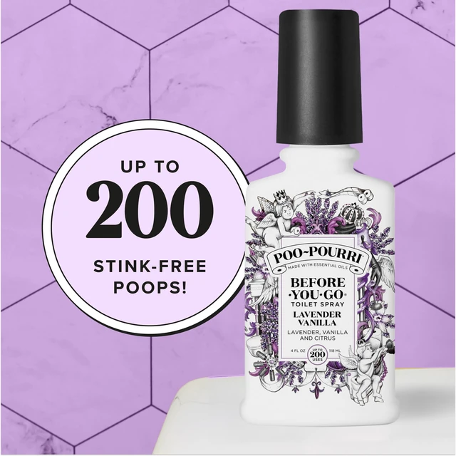 Alt view image 4 of 6 - Before-You-Go Toilet Spray, Lavender Vanilla, 4 Fl Oz | Bathroom Odor Deodorizer, Plant-Based with Essential Oils, for Home or Work, Lavender, Vanilla & Citrus Scent, Up to 200 Uses