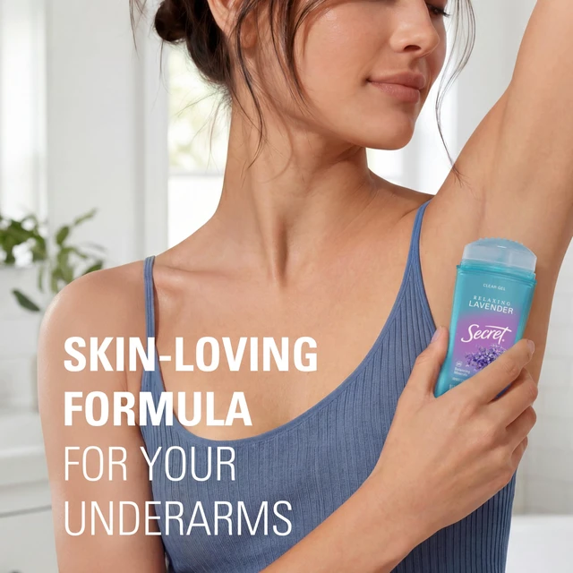 Alt view image 7 of 7 - Antiperspirant Deodorant for Women, Lavender Scent, 2.6 oz Pack of 2 | 72HR Sweat & Odor Protection | Clear Gel Formula | pH Balanced & Pro-Hyaluronic Acid | Gentle on Skin | Instant Freshness