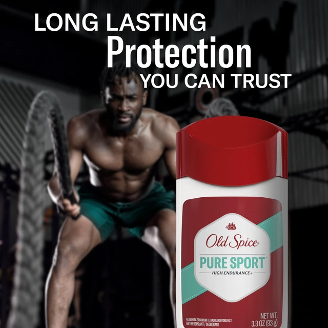 Alt view image 4 of 7 - Old Spice Antiperspirant Deodorant for Men, Pure Sport, 3.3 oz Pack of 3 | 24/7 Sweat & Odor Protection | 24/7 Scent Control & Long-Lasting Freshness | Citrus & Amber Notes | High Endurance Collection