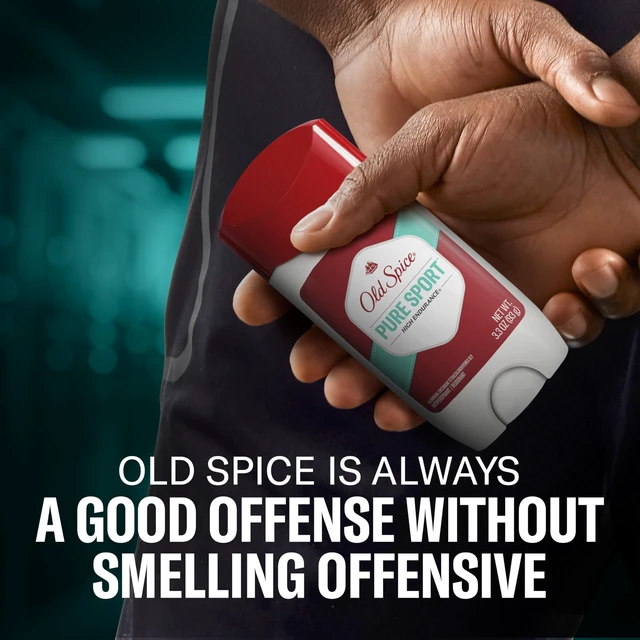 Alt view image 6 of 7 - Old Spice Antiperspirant Deodorant for Men, Pure Sport, 3.3 oz Pack of 3 | 24/7 Sweat & Odor Protection | 24/7 Scent Control & Long-Lasting Freshness | Citrus & Amber Notes | High Endurance Collection
