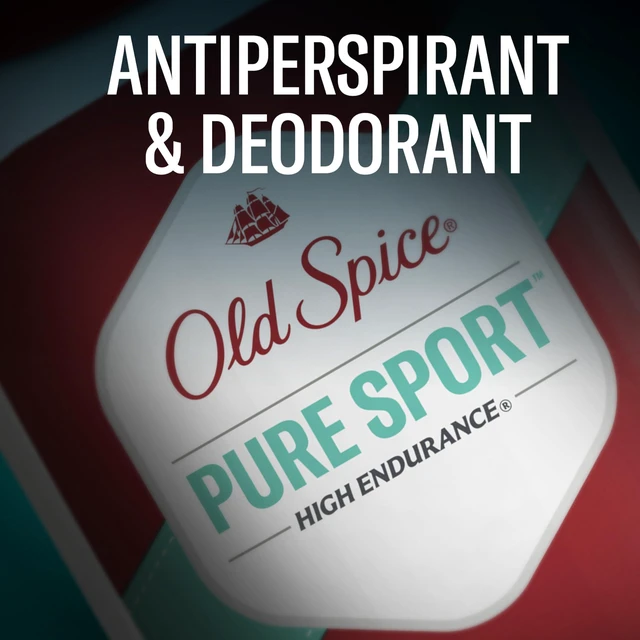 Alt view image 7 of 7 - Old Spice Antiperspirant Deodorant for Men, Pure Sport, 3.3 oz Pack of 3 | 24/7 Sweat & Odor Protection | 24/7 Scent Control & Long-Lasting Freshness | Citrus & Amber Notes | High Endurance Collection