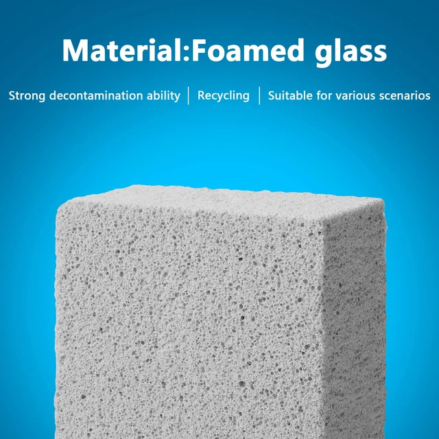 Alt view image 3 of 7 - 8 Pcs Pools Pumice Stones, 2 Size Pool Cleaning Pumice Block for Spa Tile | Pools Tile Cleaner Stone for Swimming Pool Spa Kitchen Bathroom Tile Remove Stain Grout Concrete, Foamed Glass Material